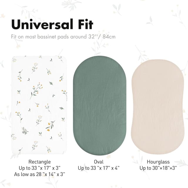 Thumbnail 4 de Muslin Baby Fitted Sheet 83x43x10 cm