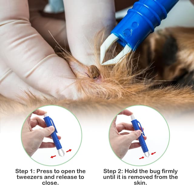 Detalle 2 de NEUTYPECHIC Pinzetta per zecche 5 pezzi 🐾