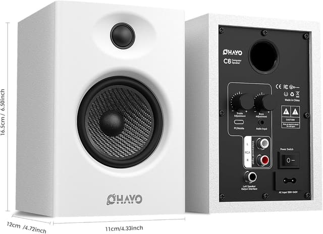 Detalle 2 de OHAYO 60W active bookshelf speakers