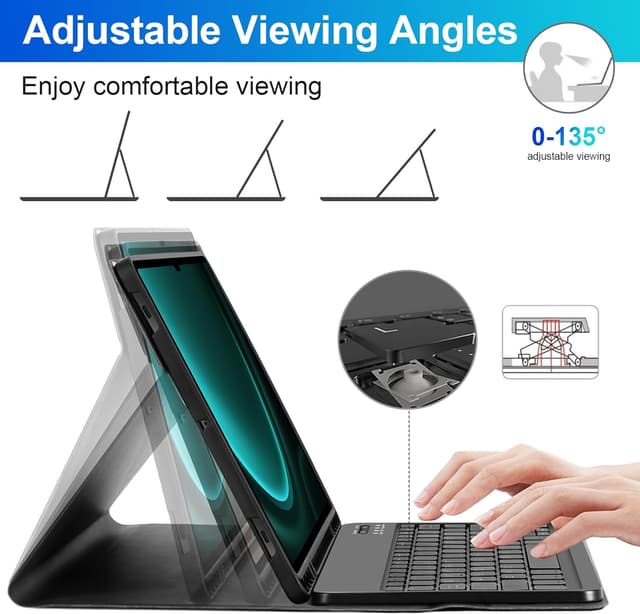 Detalle de SOPPY backlit keyboard case 12.4 inch