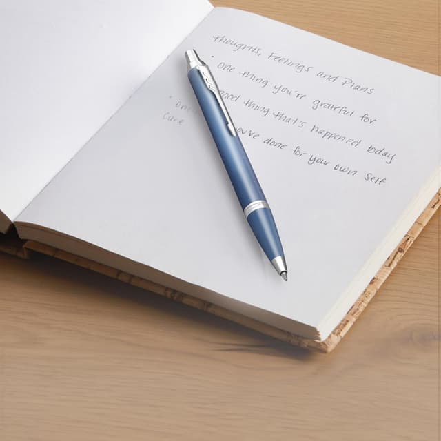 Thumbnail 4 de Parker IM Writing Rituals Bolígrafo Azul Degradado ✒️ Regalo