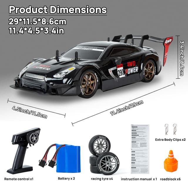 Thumbnail 5 de BORSTOYPRO 1:14 Macchina Drift 4WD