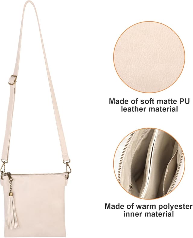 Detalle 2 de seOSTO Crossbody Phone Bag Purse for Women & Teenage Girls – small tassel crossbody with phone pockets