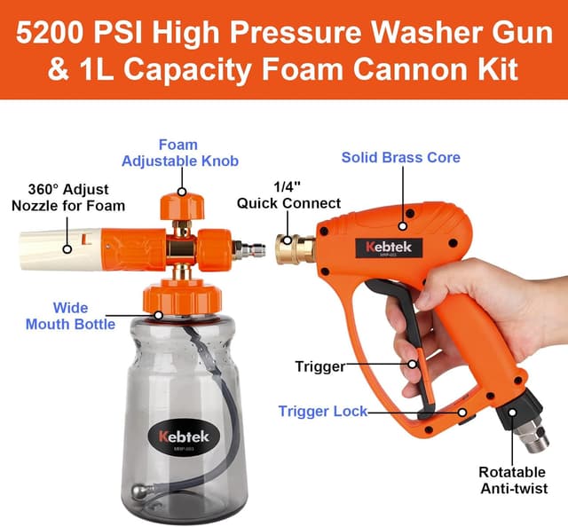 Thumbnail 2 de Kebtek MRP-003-A 5200 PSI pistola idropulitrice