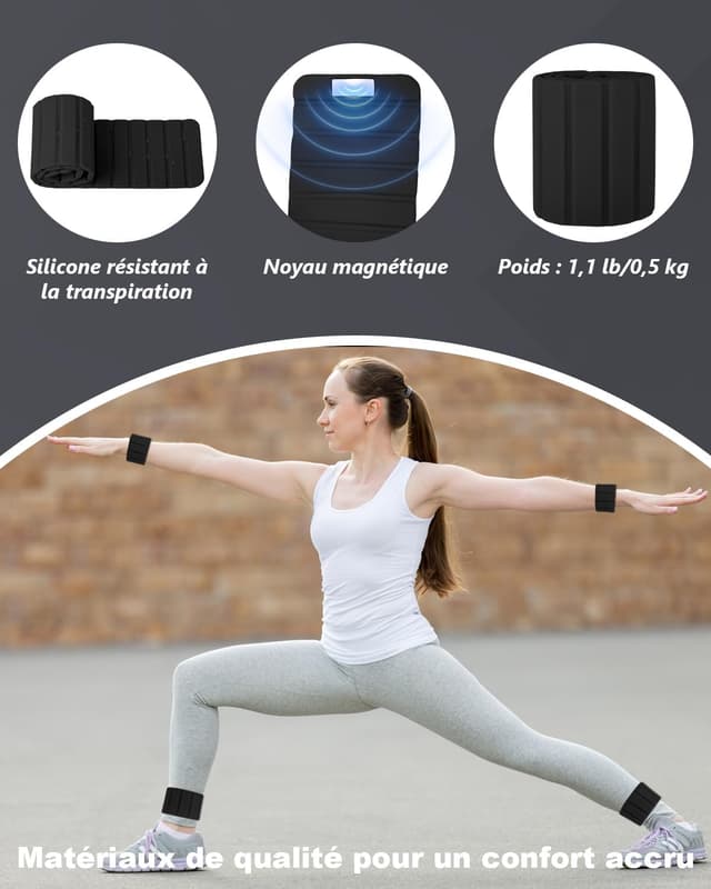 Thumbnail 2 de Spopal Poids Poignet Magnétiques 1 kg