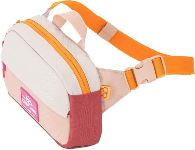 Detalle de JOHNNY URBAN JUNIOR Felix Kinder-Bauchtasche ab 3 Jahren, recycelt & wasserabweisend – Rot/Rosa