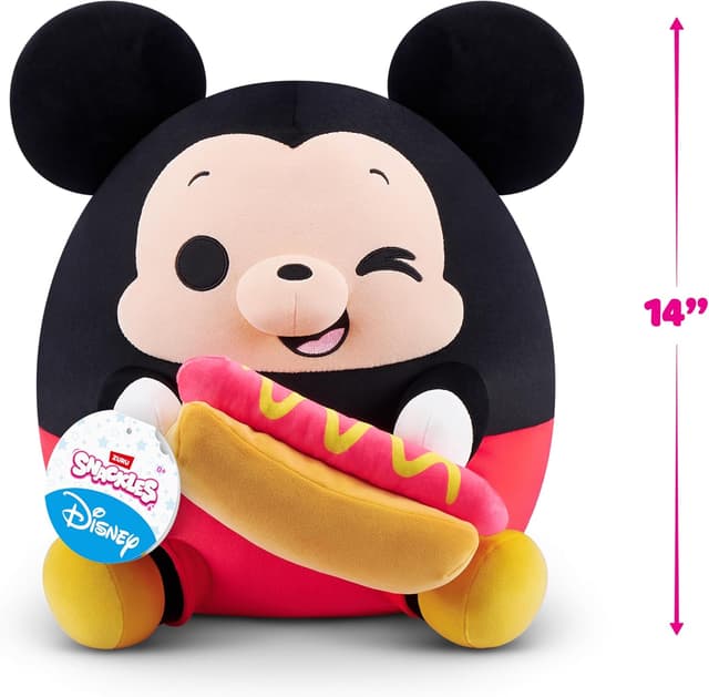 Detalle de ZURU Snackles Disney 14-inch Plush Mickey & Hot Dog (MICKEY) Plush with Snack Accessory