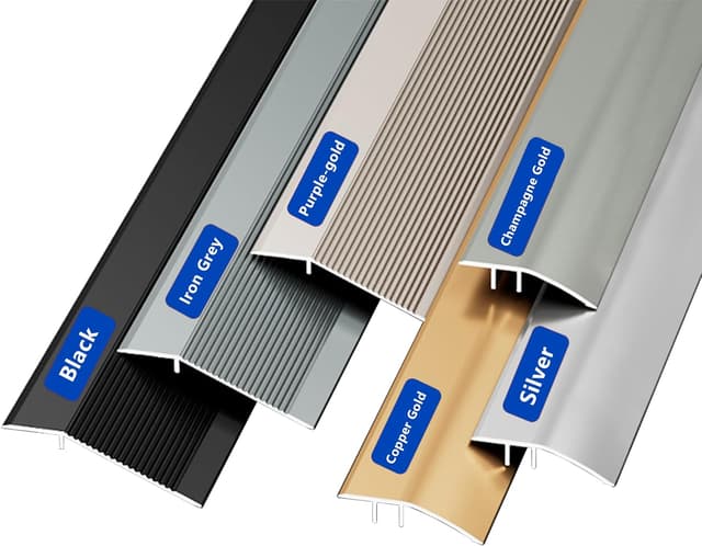 Detalle 1 de Lot de 2 rampes de seuil en aluminium 10 cm