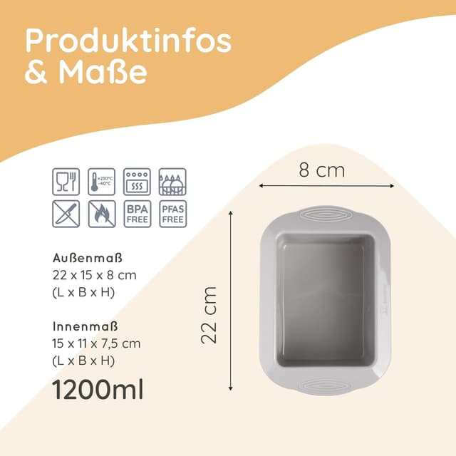 Thumbnail 4 de Backefix Brotbackform Silikon 15 cm 1200 ml