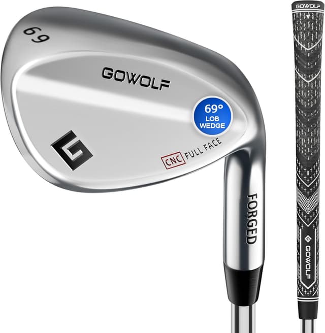 Detalle de Gowolf Forged Golf Wedges (50/52/54/56/58/60/69 Degree) — Right-Hand CNC-Milled Full-Face Gap & Sand Wedges