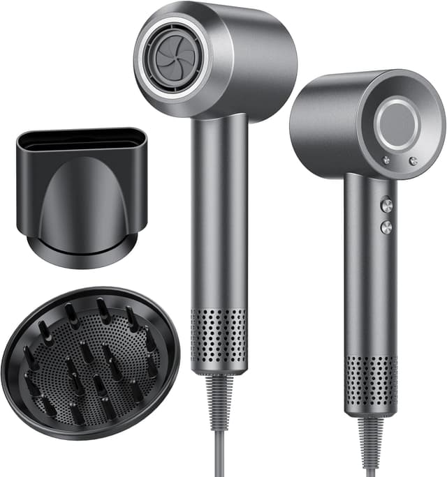 Detalle de Asciugacapelli AOWOKA AOWOKA (160.000 giri/min) con tecnologia ionica, 3 velocità e 4 temperature, diffusore magnetico e ugello incluso