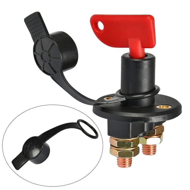 Detalle de Battery Isolator Switch with 2 Keys (12V/24V) – Car/Marine Master Battery Disconnect