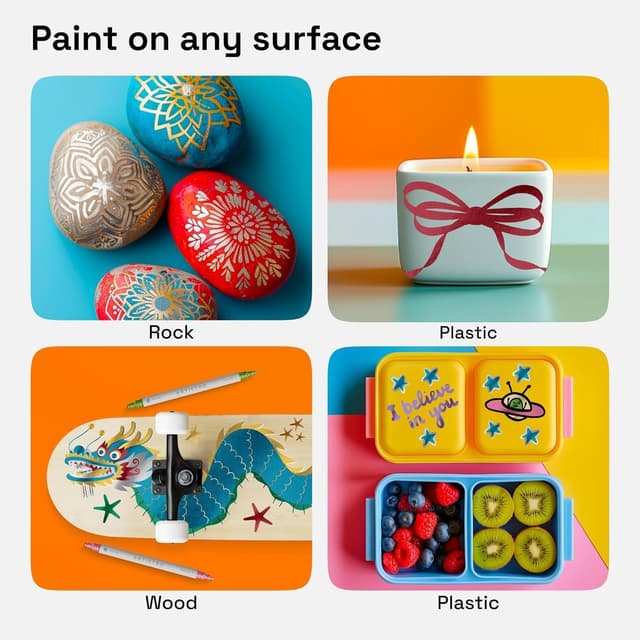 Detalle de ARTISTRO 24 metallic acrylic paint pens