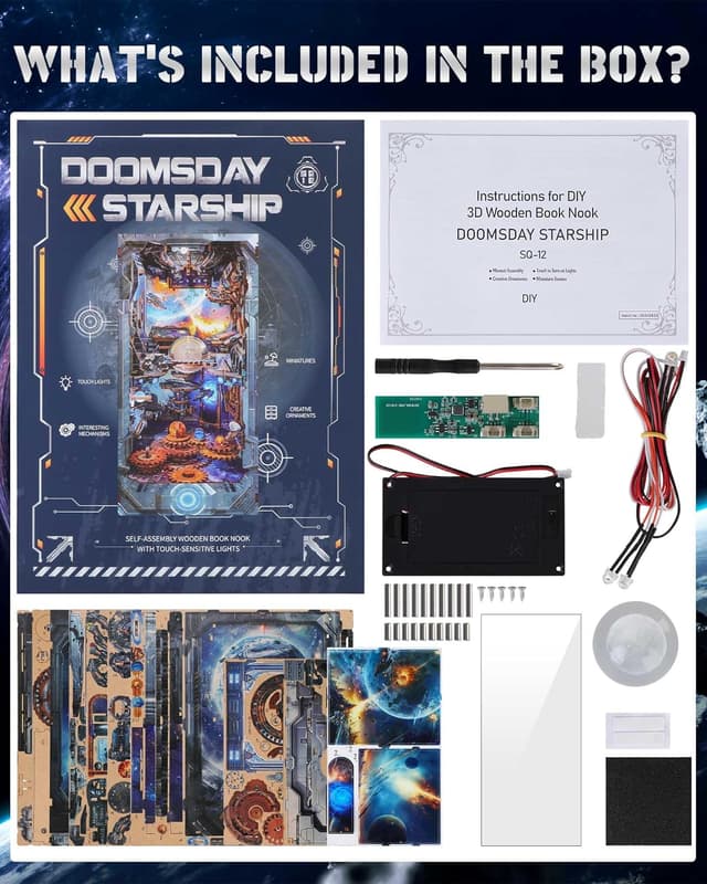Thumbnail 6 de RONSTONE Book Nook Kit Doomsday Starship