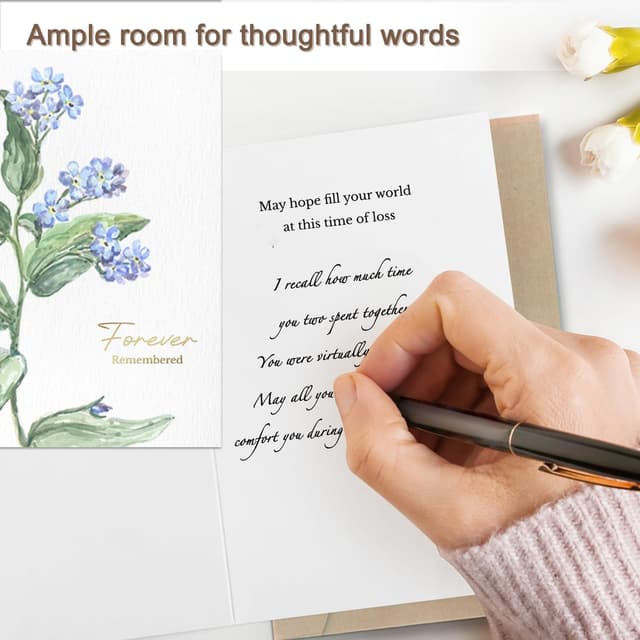 Detalle de 24 Sympathy Cards Gold Foil Assortment Floral Designs with Envelopes & Stickers