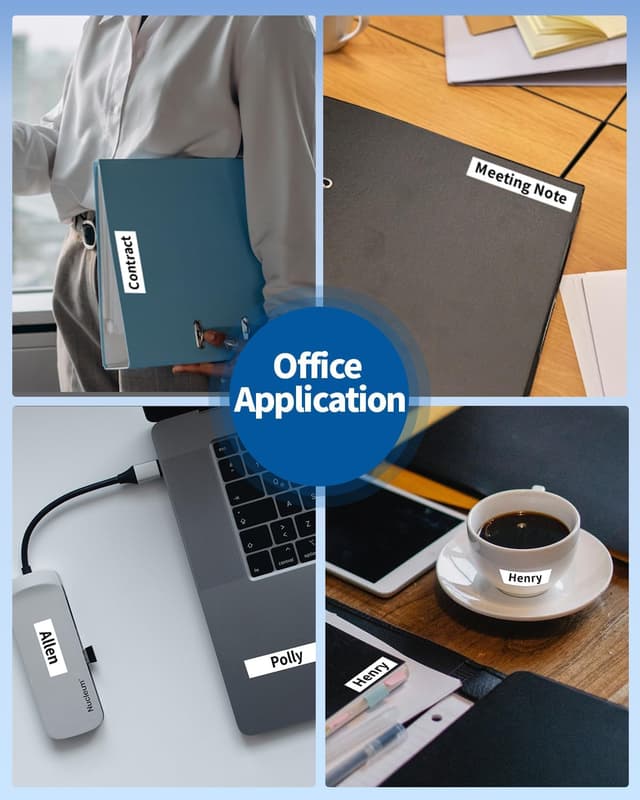 Thumbnail 5 de Nastro per Etichette Aken compatibile Dymo LetraTag 12mm