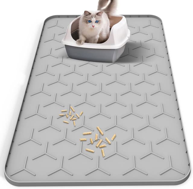 Detalle de Katzenstreu Matte XXL 88 × 56 cm Grau