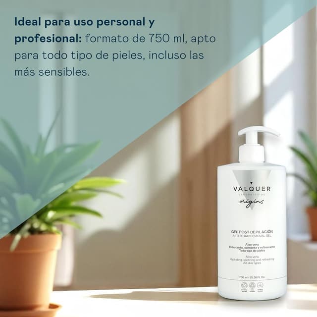Thumbnail 5 de Valquer Origins Gel Post Depilación 750 ml