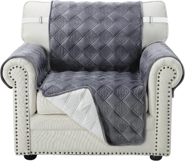 Detalle de Recliner sofa cover 61x185cm, dark grey