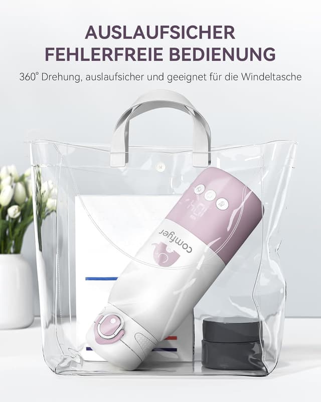 Detalle 1 de Comfyer Tragbarer Flaschenwärmer 12.000 mAh
