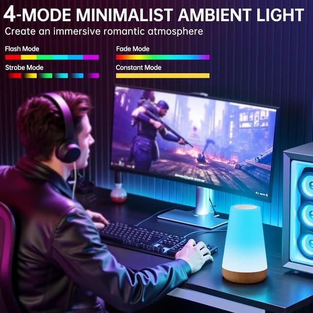 Thumbnail 5 de Taipow Lámpara de Mesita LED recargable 1500 mAh