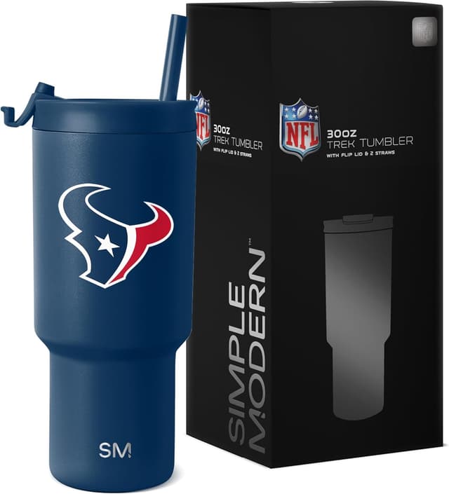 Thumbnail 6 de Simple Modern Officially Licensed NFL 30oz Tumbler with Flip Lid and Straws (Trek Collection)