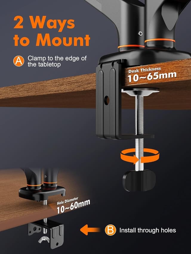 Thumbnail 6 de Ibergrif MA001-2 Soporte Doble para Monitores de 13"-32" 🖥️🖥