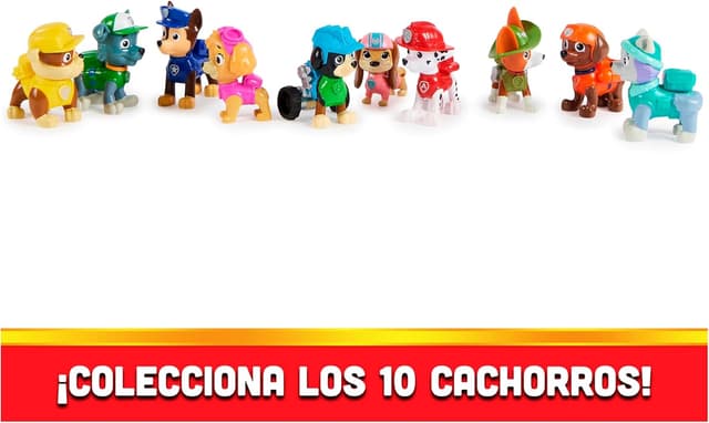 Detalle de Paw Patrol Pack 10 Figuras 3 años 🎉