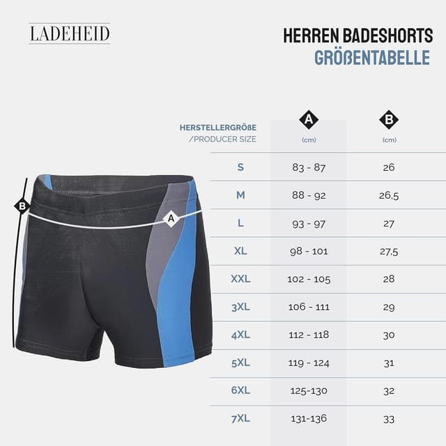 Detalle 2 de Ladeheid LA40-255 Short de bain court pour homme