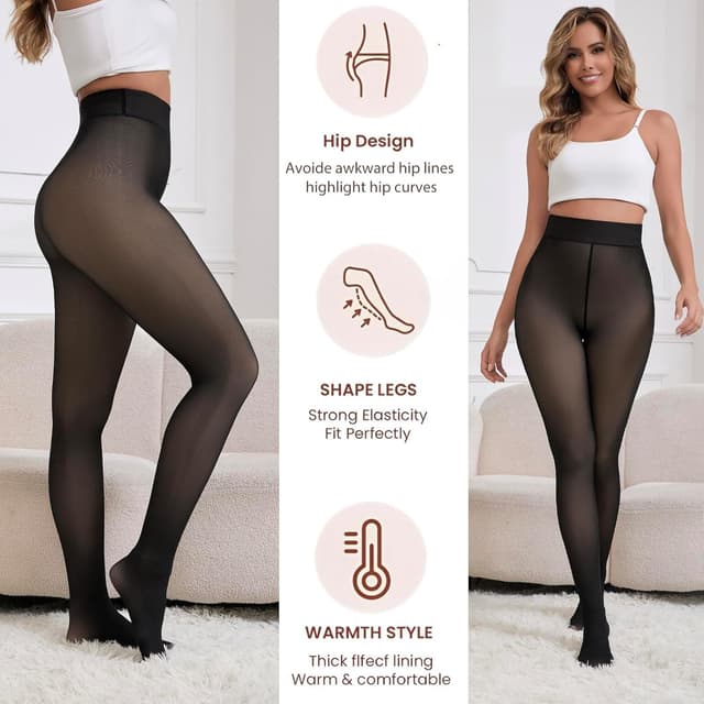 Thumbnail 4 de Apriddeo 2025 Fleece Lined Thermal Leggings High Waist
