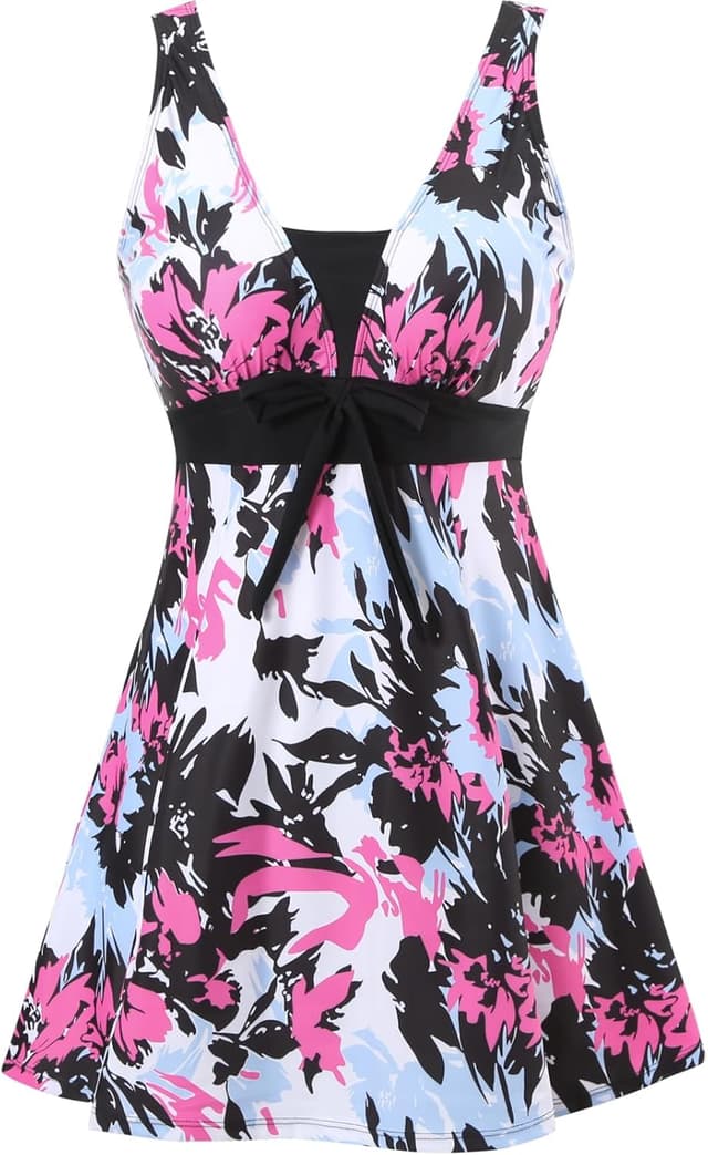 Detalle de Sixyotie floral one piece swimsuit tummy control