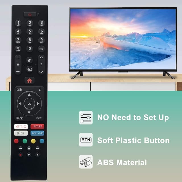 Detalle 2 de VINABTY RC43137P RC43137 universal replacement remote for select Polaroid/Mitchell/Luxor/Techwood TVs