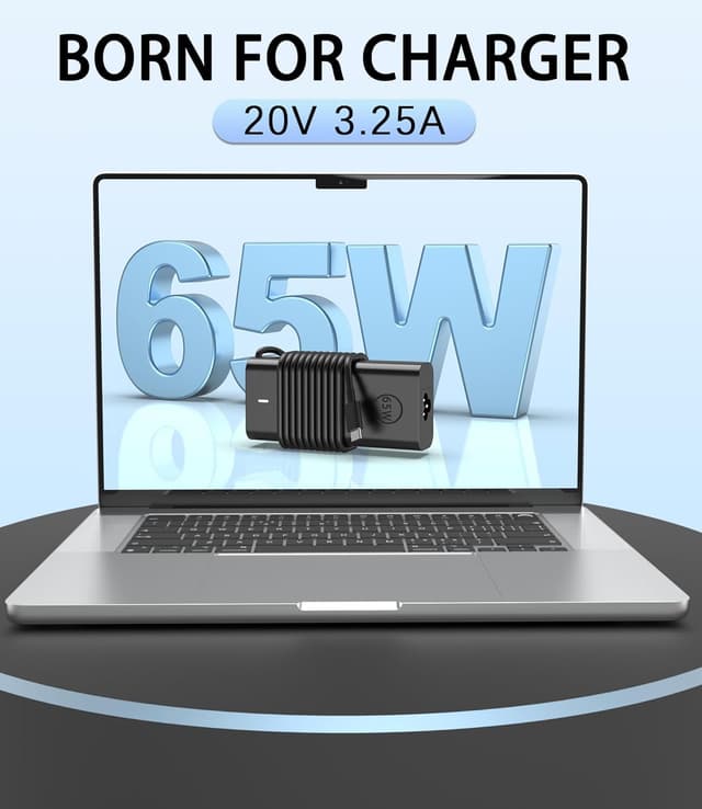 Detalle 2 de Cluvox 65W USB-C Laptop Charger (45W/65W) for select Dell Latitude, Inspiron, XPS & compatible laptops