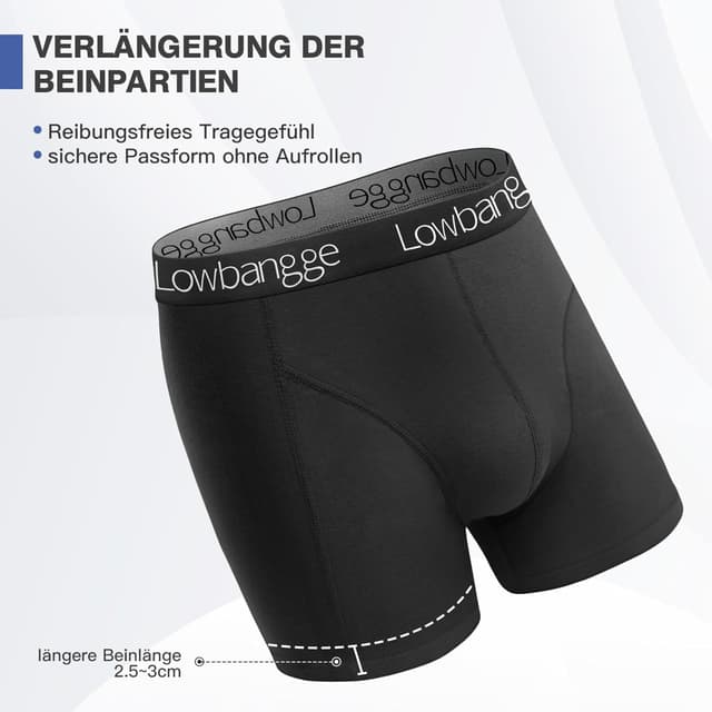 Detalle 2 de Lowbangge 9er Pack Boxershorts aus Baumwolle