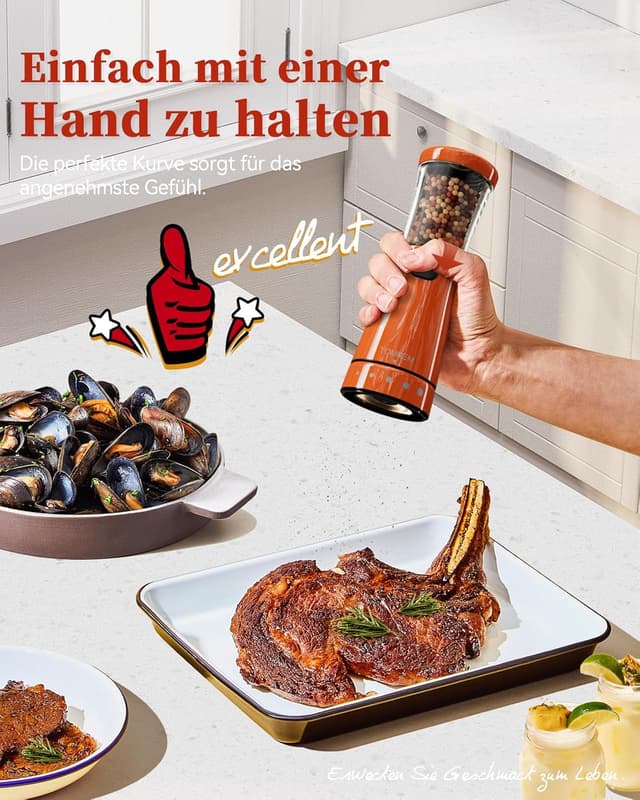 Thumbnail 2 de Salz und Pfeffermühlen elektrisch 2er Set 🔪