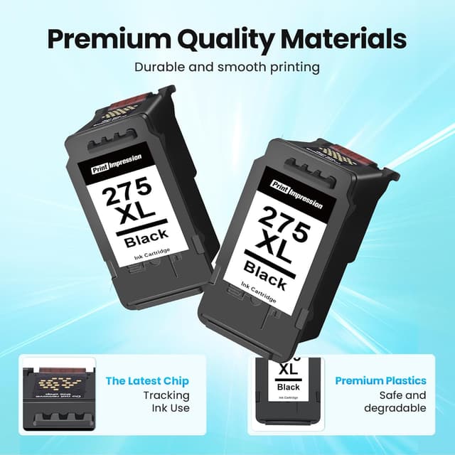 Detalle de PG-275XL Black Ink Cartridge (High Yield) Compatible for Canon PG-275XL 275XL