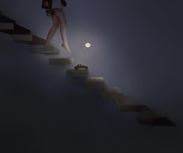 Detalle de OSRAM Lunetta Backlight Ellipse Weiß – mobile Leuchte mit Bewegungsmelder und Nachtlicht