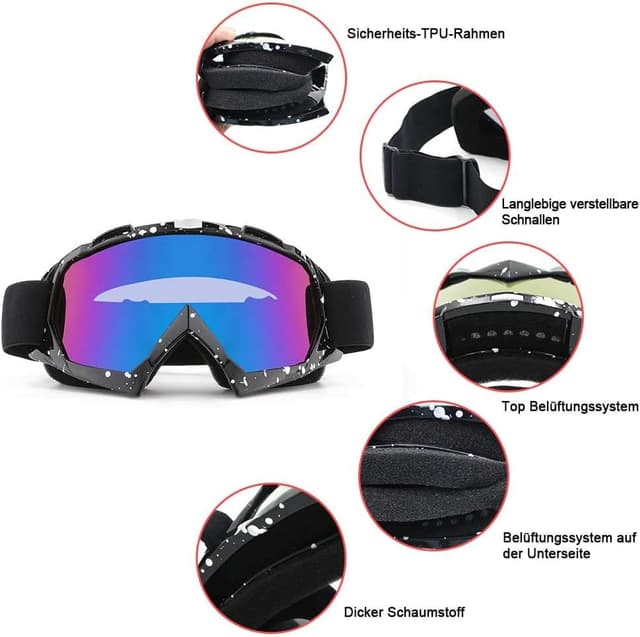 Thumbnail 1 de SPOSUNE Motorradbrille 129 g đ„œ