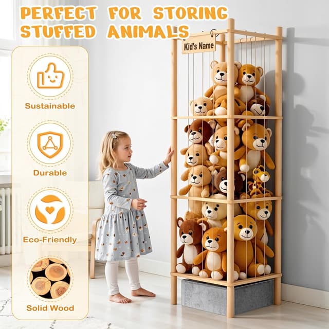 Detalle 2 de WORLDMX Stuffed Animal Storage 57in