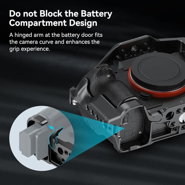 Detalle 2 de SMALLRIG 2087D Kamerakäfig für Sony Alpha 7 III / Alpha 7R III (Aluminium, Arca-Schnellwechsel, NATO-Schiene)