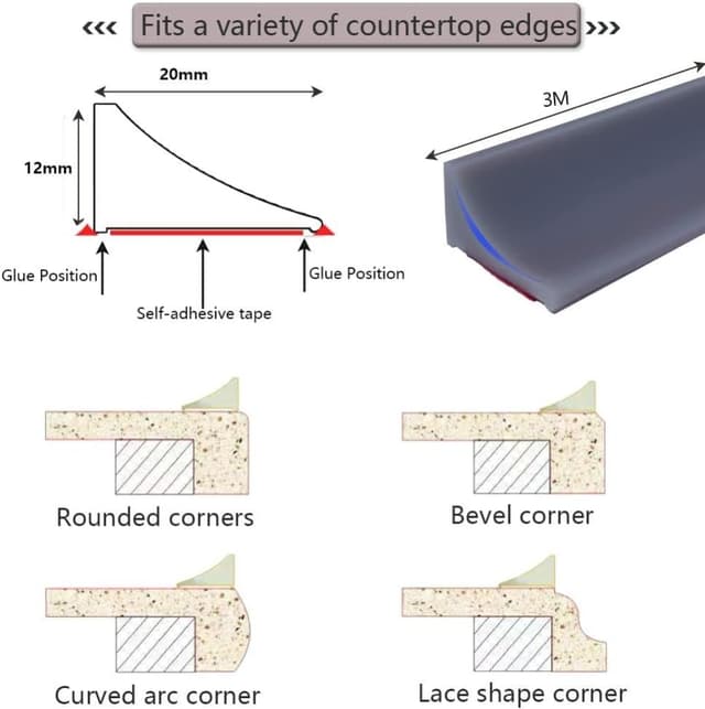 Detalle de 3m Grey silicone shower seal strip
