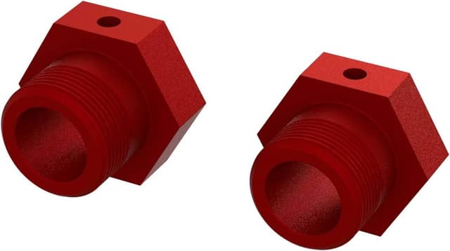 Detalle de ARRMA Aluminum Wheel Hex 24mm, Red (2) — ARA310928