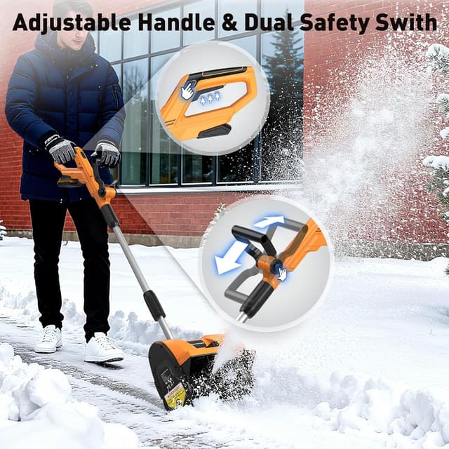 Thumbnail 4 de Wireless 12-inch snow shovel with directional plate