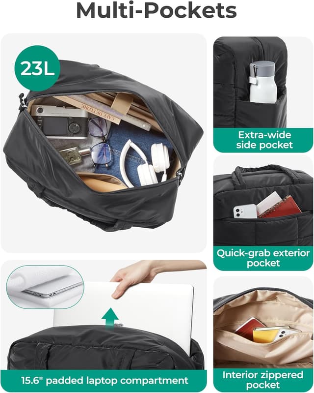 Thumbnail 1 de BAGSMART Puffer Reisetasche 40x23x30 cm