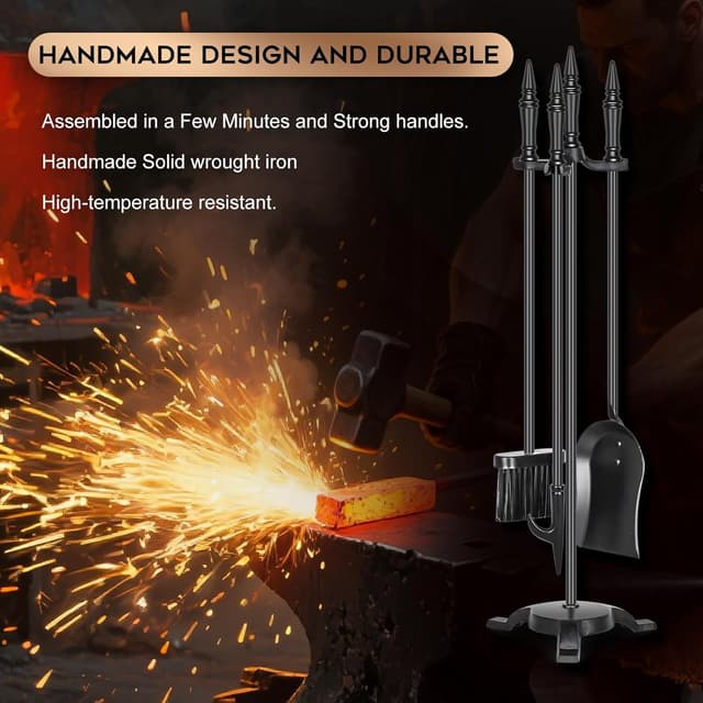 Thumbnail 5 de FEED GARDEN Fireplace Tools Set 31 Inch