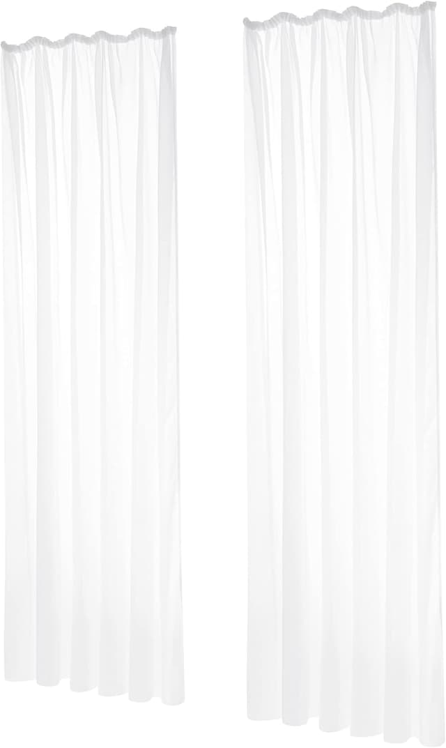 Thumbnail 5 de Deconovo Cortinas Translucidas Decorativas 2p 140x145cm Blanco 🏠