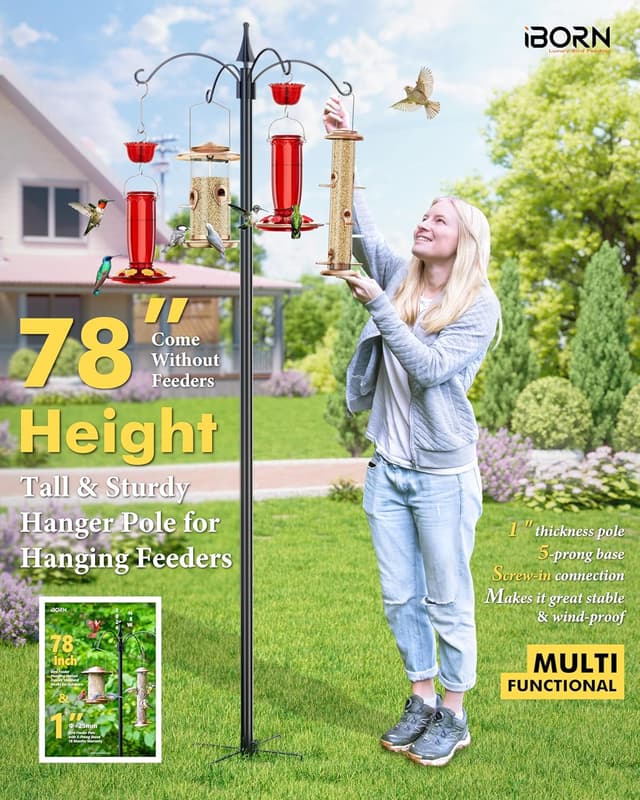 Detalle de Bird feeding station stand 87 inch