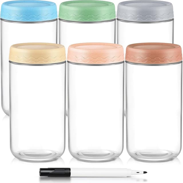 Thumbnail 6 de DRKIO Overnight Oats Glass Jars 16 oz 🥣