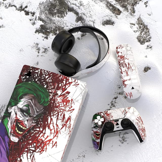 Detalle de PS5 Clown Hahaha skin set decals
