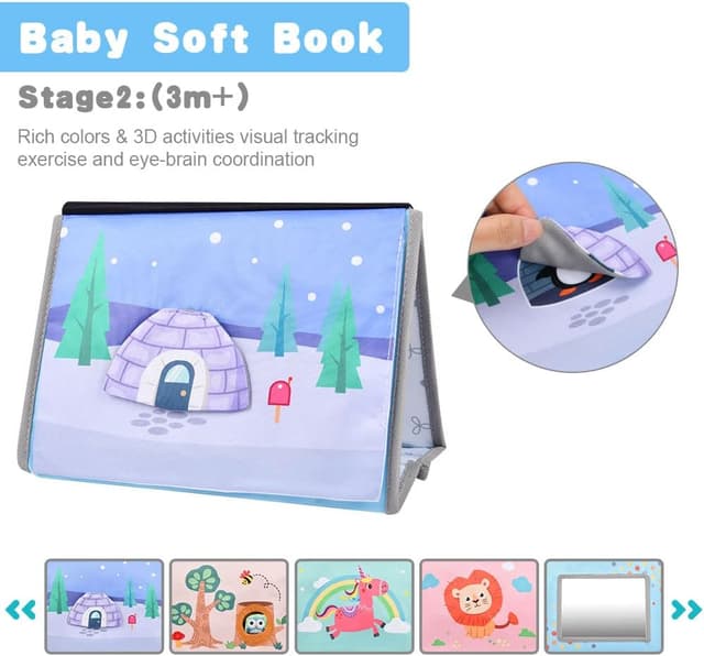 Thumbnail 4 de Libro di stoffa Aolso Giochi Montessori 6 pagine